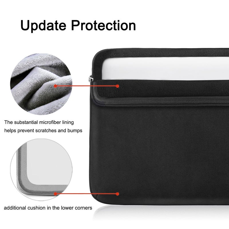 Voova 13 Inch Laptop Sleeve Case Compatible With Macbook Air/Macbook Pro 13 M2/M1,13.5 Surface Laptop 5/4,Xps 13 Chromebook,Ipad Pro 12.9,360Protective Computer Carry Bag Cover With Organizer Pocket - Image 3